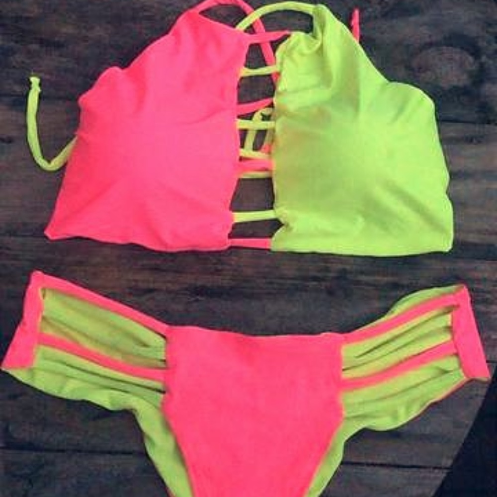 'Light It Up' Neon Bikini EDM Style Reversible